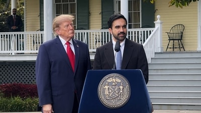 US President Donald Trump and New York City Mayor Zohran Mamdani spoke to reporters at a press conference after meeting at Gracie Mansion in New York City. (Reuters)