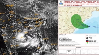 Cyclone 'Arnab': The system is expected to bring heavy to very heavy rainfall and strong winds to parts of the two states as it moves west-northwestwards. Cyclone 'Arnab': The system is expected to bring heavy to very heavy rainfall and strong winds to parts of the two states as it moves west-northwestwards.
