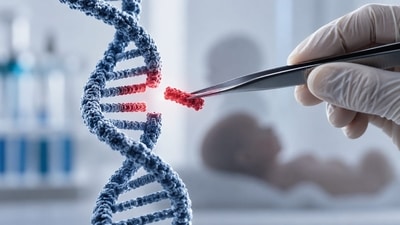 CRISPR allows scientists to make precise changes to genetic material. (AI-generated representational image) CRISPR allows scientists to make precise changes to genetic material. (AI-generated representational image)