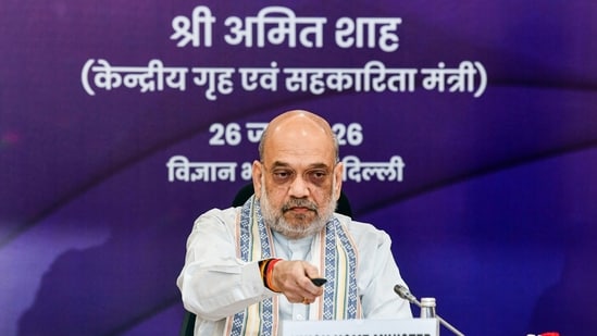 Union Home Minister Amit Shah launches the 'Vision Document on Narcotics Control (2026-2029)', 'NCB Annual Report (2025)', 'Online Drug Disposal Fortnight Campaign', and NCB Zonal offices, at the 10th Apex-Level Meeting of the Narco-Coordination Centre (NCORD) at Vigyan Bhawan, in New Delhi.