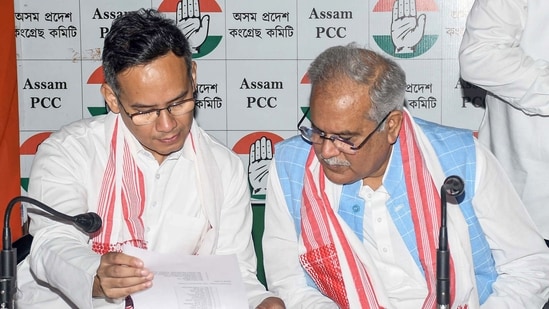 Along with Gogoi, former Chhattisgarh chief minister Bhupesh Baghel and other senior party leaders were also in the convoy at the time of the attack.(ANI)