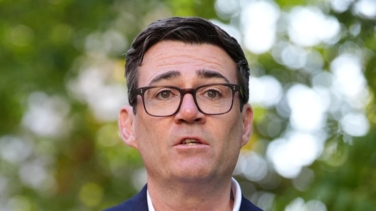 Britain's Prime Minister Andy Burnham has approved a time-limited military support mission involving an RAF Voyager aircraft to help Saudi jets counter Houthi missiles and drones. (AFP)