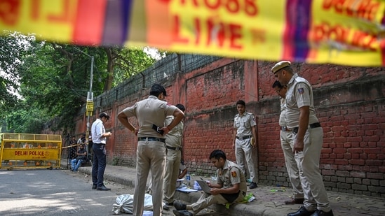 The Lady Shri Ram College for Women has also sought increased police patrolling around the campus.(Sanchit Khanna/Hindustan Times)