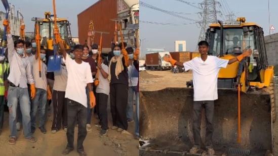 In the video, Choudhry, also know as "Bittu Tabahi" can be seen cleaning along with his team.