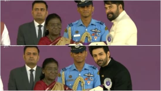 Kartik Aaryan and Mammootty won Best Actor National Film Award.
