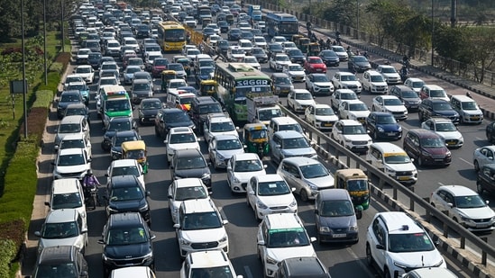 Delhi traffic police identified 62 traffic hotspots. (Sanchit Khanna/ HT Photo/ Representational)