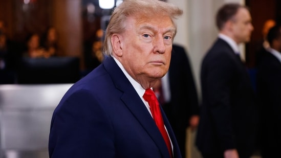 During his UN address, Trump berated CNN's Kaitlan Collins, who questioned him about public opinion on the U.S. involvement in Iran. (AP Photo/Stefan Jeremiah)(AP Photo/Stefan Jeremiah)