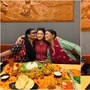 জন্মদিনের দুপুরে শ্বেতার ভুরিভোজ। 