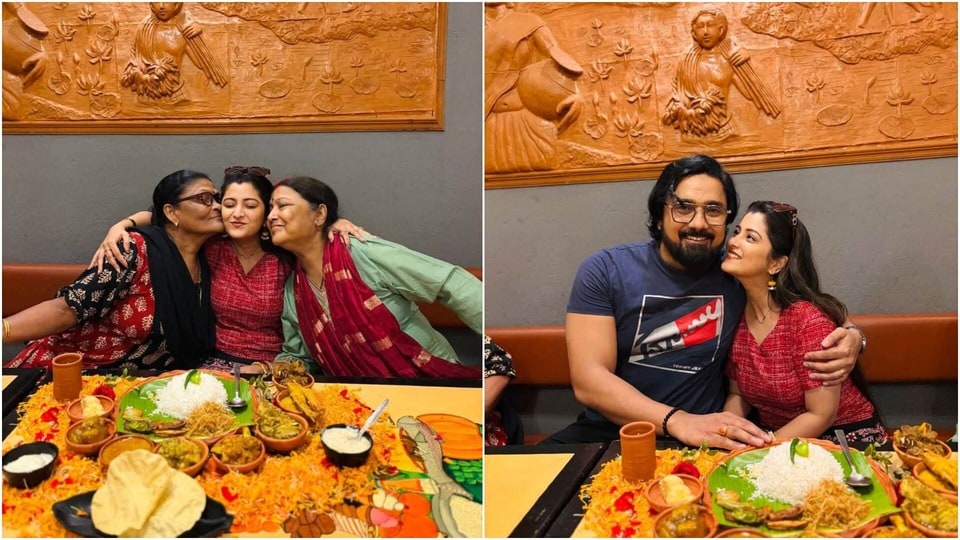 জন্মদিনের দুপুরে শ্বেতার ভুরিভোজ।