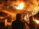 24 houses in two Kangpokpi villages were allegedly set ablaze hours later. (PTI)