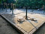 Acknowledging the issue of park and gyms, that are about five-year old, horticulture authorities said they are working on a cost-effective solution to be implemented soon. (Sunil Ghosh/HT Photo)