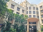 A view of the Bhayandar MTNL building near Mumbai. (Azim Tamboli/ HT Photo)