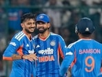 Indian team during the series against Afghanistan. Indian team during the series against Afghanistan.