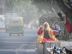 Gram it: An ascetic poses as if blessing the lensman while Delhiites make their way through haze-covered and dusty roads in the city. Air pollution levels have risen again and amid the deteriorating air quality in the city over the past few days, the AQI remains to be in the ‘moderate’ category. According to IMD, dry weather and low wind speeds are contributing to the accumulation of pollutants. 
