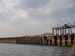 Pune, India - April 25, 2019: Khadakwasla Dam water levelin Pune, India, on Thursday, April 25, 2019. (Photo by Sanket Wankhade/HT PHOTO)