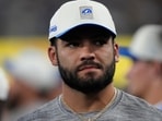 Puka Nacua experienced groin soreness after practice last week.(AP Photo)