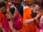 Sanjay Dutt and Maanayata visited Lalbaugcha Raja.