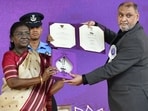 President Droupadi Murmu presenting the National Award to director Atul Pandey