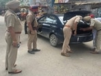 A bullet narrowly missed the police officer, while the suspect sustained a gunshot injury in retaliatory firing and was taken to a hospital.