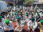 The woman’s family approached farmer union members who staged a protest outside the Ludhiana Rural SSP office. (HT)