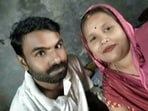 The accused Arvind Singh and his wife Babita.
