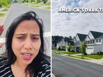 A woman shows empty streets in her quiet US neighbourhood 