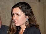 Miriam Haley, an accuser testifying at Harvey Weinstein's rape trial, at the courtroom on April 30.