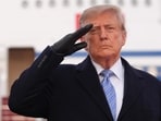 President Donald Trump at China's President Xi Jinping's arrival ceremony on Wednesday, Sept. 23.(AP Photo/Alex Brandon)