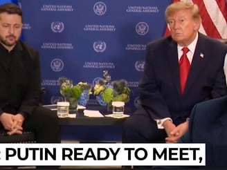 Zelensky watches as Trump warns Europe over Putin rhetoric