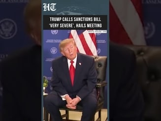 Trump Calls Russia-Iran Sanctions Bill ‘Very Severe’ Ahead of Xi Meeting