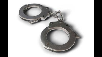 A man wanted in connection with a hand-grenade attack in Gurdaspur was arrested after he allegedly opened fire at a police party during a naka in the Mattewal area on Wednesday.
