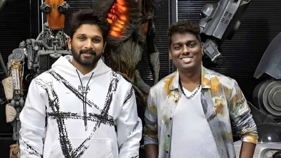 Allu Arjun and Atlee are working together in the sci-fi film Raaka. Allu Arjun and Atlee are working together in the sci-fi film Raaka.