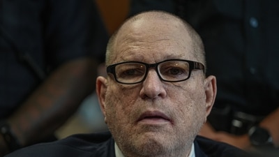 Harvey Weinstein appears in Manhattan Court for sentencing Wednesday, Sept. 23. (Dean Moses/POOL amNewYork   via )