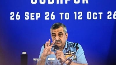 Two or three technical issues must be resolved before the fighter can enter service, IAF vice chief Air Marshal Ashutosh Dixit said. (ANI photo) (Representative Image) Two or three technical issues must be resolved before the fighter can enter service, IAF vice chief Air Marshal Ashutosh Dixit said. (ANI photo) (Representative Image)