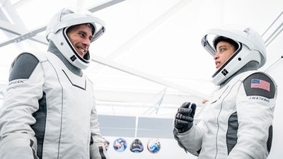 NASA astronauts Jessica Watkins and Luke Delaney prepare for their upcoming Crew-13 mission to the International Space Station NASA astronauts Jessica Watkins and Luke Delaney prepare for their upcoming Crew-13 mission to the International Space Station