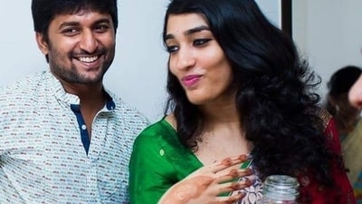 Nani and Anjana Yelavarthy married in 2012 after dating for a few years. Nani and Anjana Yelavarthy married in 2012 after dating for a few years.