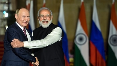 Prime Minister Narendra Modi with Russian President Vladimir Putin. (PTI File Photo) Prime Minister Narendra Modi with Russian President Vladimir Putin. (PTI File Photo)