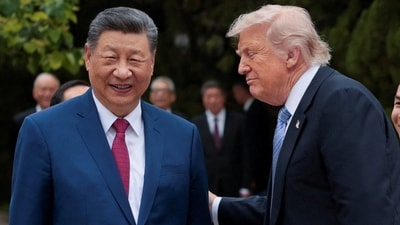 US President Donald Trump met Chinese President Xi Jinping in Beijing earlier this year in May. (File Photo/REUTERS)