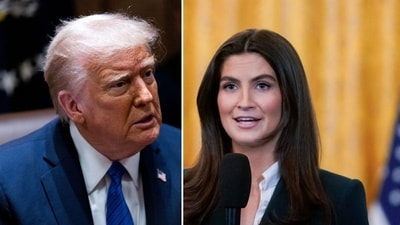 Donald Trump brutally shuts down CNN's Kaitlan Collins during press briefing (Photographer: Shawn Thew/EPA/Bloomberg, Photographer: Al Drago/Bloomberg) Donald Trump brutally shuts down CNN's Kaitlan Collins during press briefing (Photographer: Shawn Thew/EPA/Bloomberg, Photographer: Al Drago/Bloomberg)