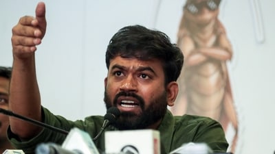 File image: Cockroach Janta Party (CJP) Founder Abhijeet Dipke addresses a press conference (ANI) File image: Cockroach Janta Party (CJP) Founder Abhijeet Dipke addresses a press conference (ANI)