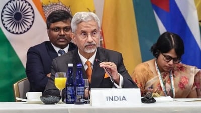 External Affairs Minister S Jaishankar chairs the High Level Meeting of Like-Minded Global South Countries and Friends, on the sidelines of the 81st session of the United Nations General Assembly, in New York. (@DrSJaishankar) External Affairs Minister S Jaishankar chairs the High Level Meeting of Like-Minded Global South Countries and Friends, on the sidelines of the 81st session of the United Nations General Assembly, in New York. (@DrSJaishankar)