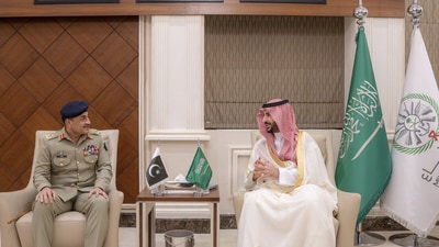 The statement came after the OIC Contact Group on Jammu and Kashmir met on the sidelines of the ongoing 81st session of the United Nations General Assembly in New York. (X/@kbsalsaud) The statement came after the OIC Contact Group on Jammu and Kashmir met on the sidelines of the ongoing 81st session of the United Nations General Assembly in New York. (X/@kbsalsaud)