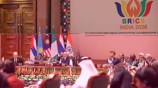 Indian Prime Minister Narendra Modi during the BRICS Summit 2026, in New Delhi, India,