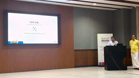 Zoho launched Zia Chat at its headquarters in Chennai today.