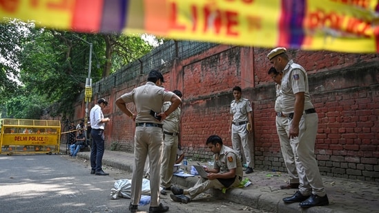 The Lady Shri Ram College for Women has also sought increased police patrolling around the campus. (Sanchit Khanna/Hindustan Times)