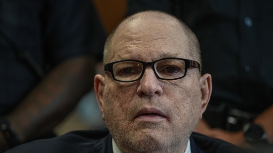 Harvey Weinstein appears in Manhattan Court for sentencing Wednesday, Sept. 23. (Dean Moses/POOL amNewYork via )