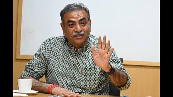 In 2024, Sanjay Tandon had made an unsuccessful electoral debut, losing the Chandigarh Lok Sabha seat to Congress’ Manish Tewari by a narrow margin of 2,504 votes. (HT File)