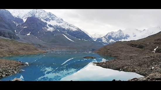 Located about 14km above Sissu, the lake has expanded from 36.5 hectares to 101.3 hectares in just 13 years (HT File)