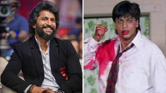 Nani praised Shah Rukh Khan's Baazigar, while criticising the commercial films of today.