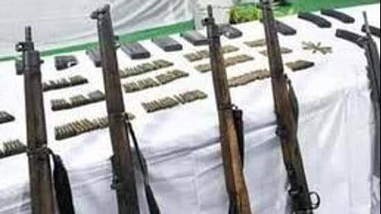 Three Maoists surrendered before West Bengal Police with AK-47 and INSAS rifles, with police saying they faced around 80 cases in West Bengal and Jharkhand.
